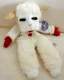Handpuppe Lamm Lamb Chop aus Stoff - fast NEU