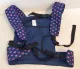 Puppentragsack blau/pink mit Elefantenmotiv von Bayer Design