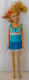 Barbie mit türkis/blau/weissem Kleid