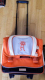 Schul-Rucksack orange/beige - NEU