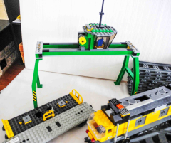 Lego Riesen-Set Zug mit vielen Schienen