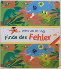 Reise um die Welt. Finde den Fehler