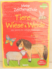 Meine Zeichenschule Tiere auf Wiese und Weide - NEU
