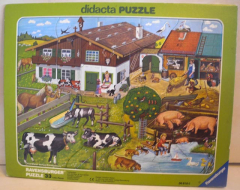 Rahmenpuzzle Tierfamilien - 33 Teile