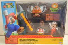 Lavaburg-Dioramaset. Super Mario Lava Castle Diorama-Set - NEU
