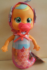 Cry Babies Meerjungfrau blau/gelb mit blau/gelben Haaren - NEU