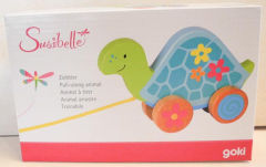 Ziehtier Schildkröte Susibelle aus Holz - NEU