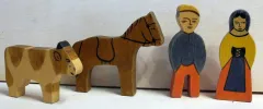 Bauernhof-Set aus Holz