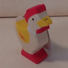 Huhn stehend gelb - Holztier von Holztiger