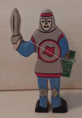 Ritter kämpfend blau von Holztiger