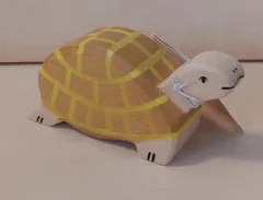 Schildkröte braun aus Holz von Holztiger
