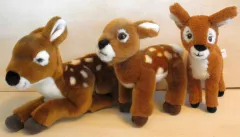 Plüsch-Rehe – 3er-Set mit sitzendem und stehenden Rehen