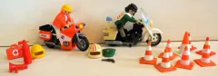 Playmobil Polizei- und Rettungs-Set mit Motorrädern