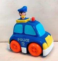 Polizei-Auto blau mit mechanischem Antrieb