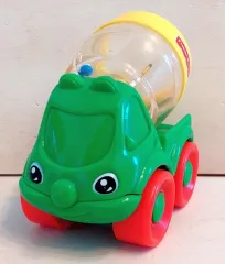 Fisher-Price Betonmischer grün mit Rasselkugeln