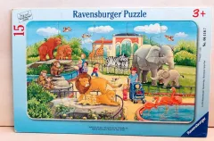 Ravensburger Rahmenpuzzle Ausflug in den Zoo – 15 Teile