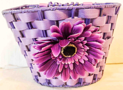 Velokörbli lila mit Blume